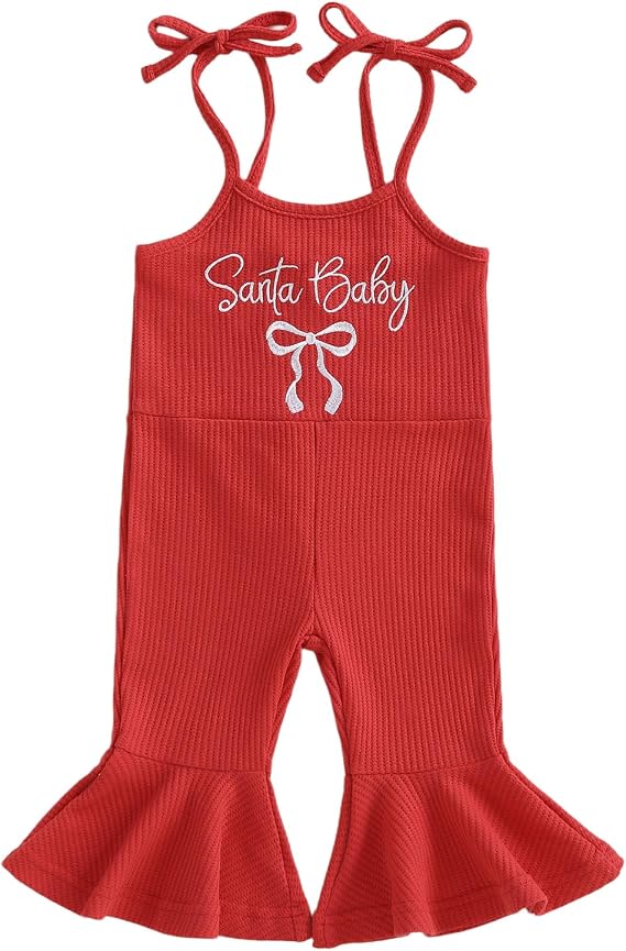 ZAXARRA Little Girl 4th of July Jumpsuit with Bows Embroidered Tie Shoulder Smocked Ruffled Shorts Romper Toddler Overalls