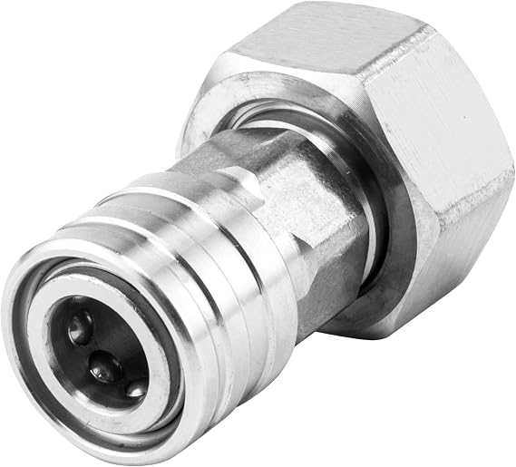 Raincovo Garden Hose to Pressure Washer Adapter, Stainless Steel, 1Pack