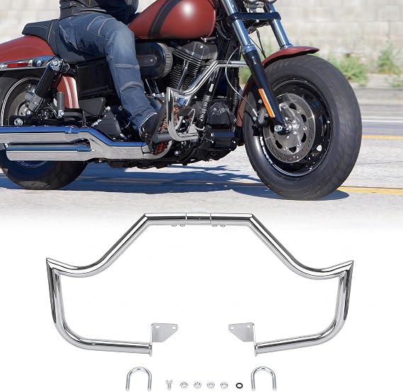 Front Engine Guard Crash Bar for Harley Dyna Low Rider Fat Bob