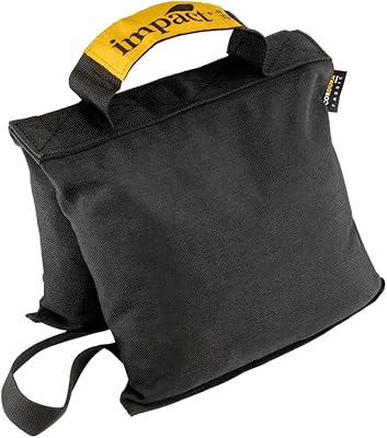 Impact Saddle Shot Bag - 25 lb Weight Bags for Light Stand Photography Video Equipment, Heavy Duty Saddlebag for Backdrop Stand, Photo Tripod, Canopy, Pop up Tent, Water-ResistantSteel Balls Inside