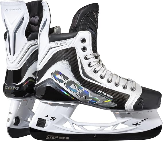 CCM JetSpeed ​​FT8 Pro White ice hockey ice skates Intermediate
