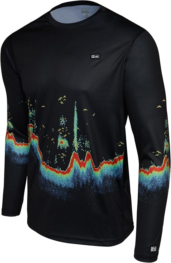 PELAGIC Men's Vaportek Fishing Shirt, Long Sleeve, UPF 50+ Protection, Ventilated and Lightweight