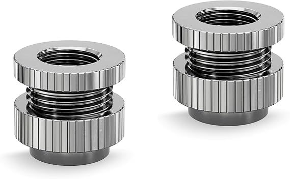 EKWB EK-Quantum Torque Pass-Through G1/4, Nickel, 2-Pack