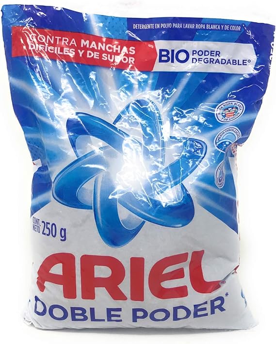 Ariel Double Power Detergent Powder 250g/8.8 Oz (4 Pack)