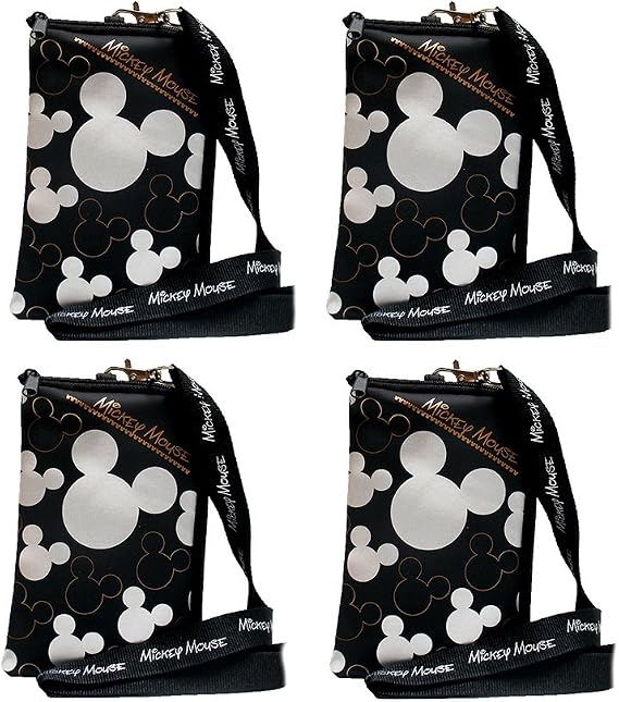 Disney Mickey Mouse Lanyard 4 Pack Silver