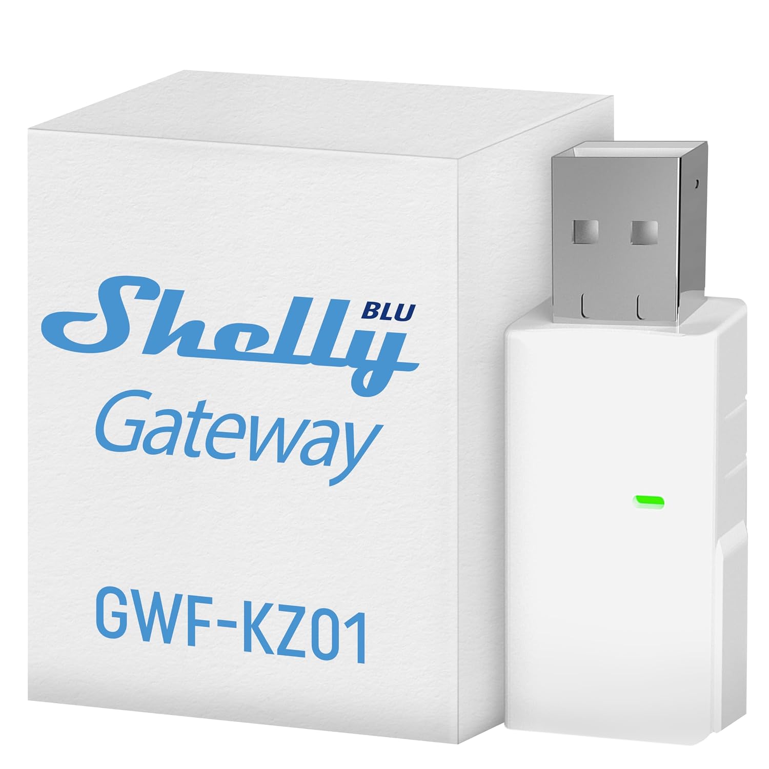 Shelly BLU Gateway | Bluetooth WLAN gateway USB-A-Dongle | home automation | Compatible with Alexa and Google Home | iOS Android app | Wireless