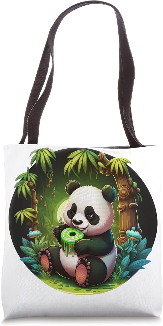 Panda Power The Mighty Bamboo Eater Tote Bag