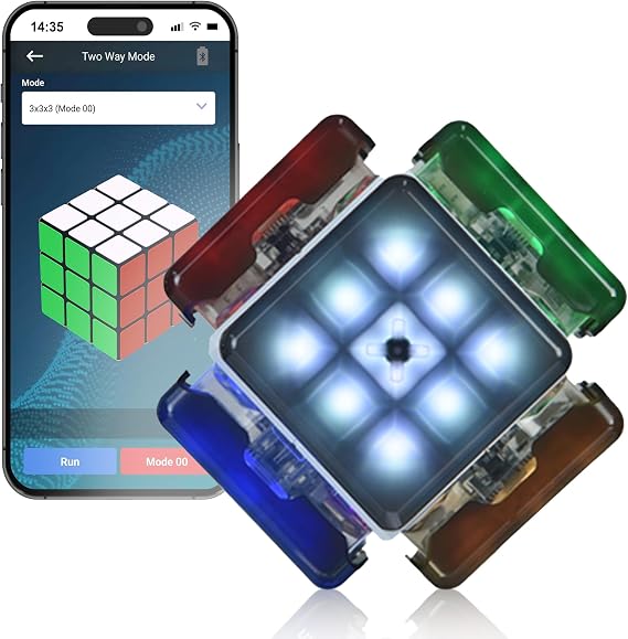 eX-Mars TokTok Cube, One Cube, Endless Fun - Learn Cubing from AI, Conquer 20+ Puzzles, AI Competitions via Free App, and Boost Brain Power The Ultimate Smart Gift for Kids, Teens & All Ages