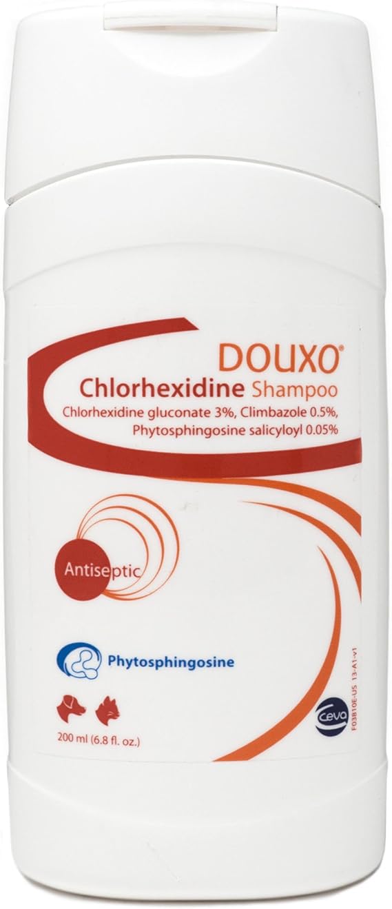 Douxo (Sogeval) Chlorhexidine Shampoo for Dogs & Cats (200 ml) Topical Solution for Skin Infections
