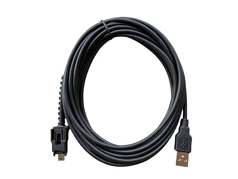 MPS-404032 Latching USB Data Cable Compatible for Nexiq USB Link 2 3 for Cummins Inline 7 Diagnostic Tool, for Heavy Duty Truck Diesel Engine, 13 FT