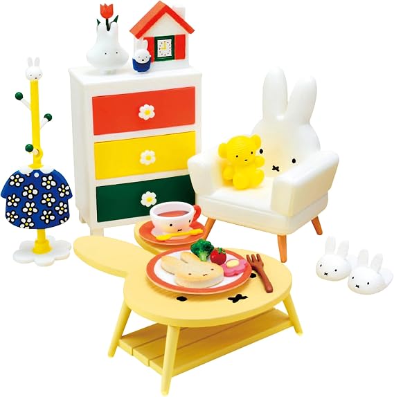 Mifffy Room Miniature Blind Box Collectible Dollhouse Furniture Set 1 of 8 Variations Highly Detailed 1.97-Inch Miniature for Display & Collectors Mystery Surprise Box