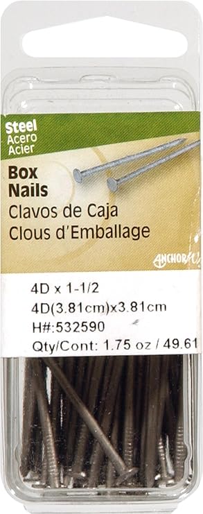 Hillman Bright Box Framing Nails for Wood for Framing #14 x 1-1/2", 1.75 oz