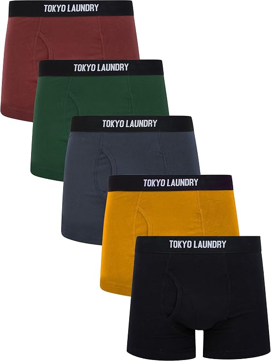 Tokyo Laundry Men's 5 Pack Boxer Shorts Set