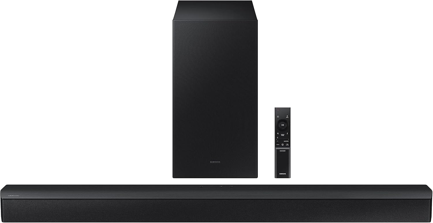 Samsung HW-B450XL 2.1 Channel Dolby Digital Soundbar, Bluetooth Powerful Bass, Black