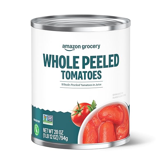 Amazon Grocery, Whole Peeled Tomatoes, 28 Oz