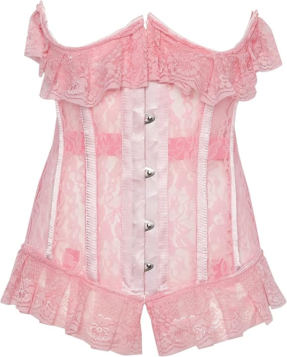 Daisy corsets Women's Daisy Corsets Lavish Lt Lace Ruffled Underwire Cincher Corset