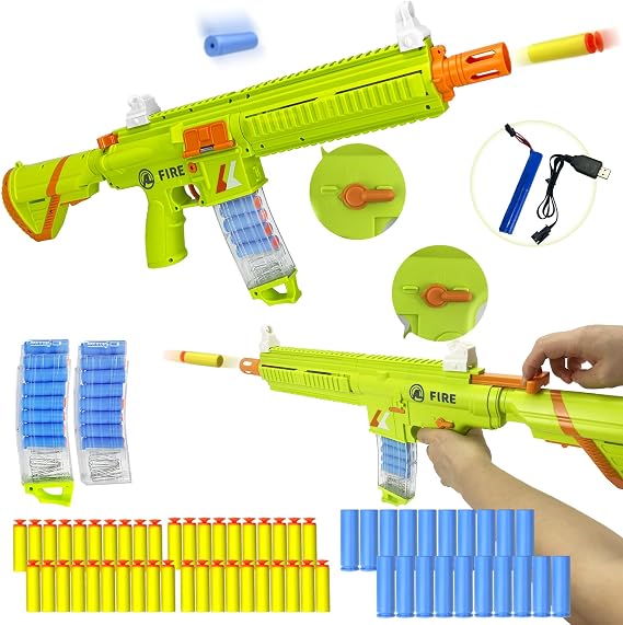 Electric Foam Blaster Toy Gun with Magazine - 015
