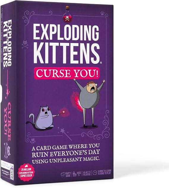 Exploding Kittens Curse You, 2-5 Players, Age 7+ Card Game