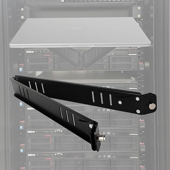 Setup.exe Installation Tool- Supports 110lb - Quick Mount for Patch Panel, Computer Cabinet, Server, Network Racks and Laptops - Compatible with 19 Rails, Square and Threaded Holes