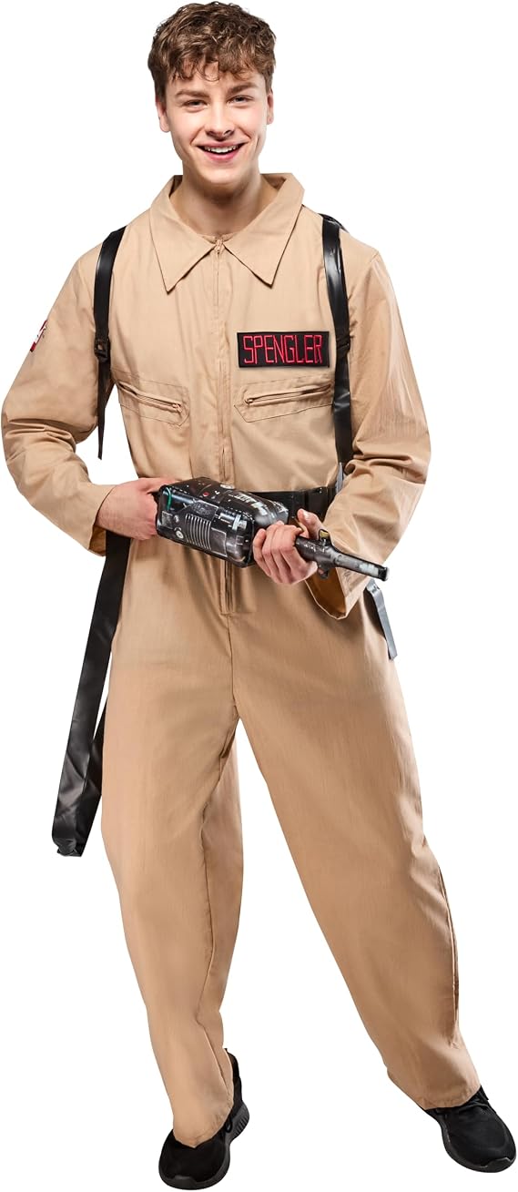 Rubies at Party City Ghostbusters: Ghostbusters Costume with Inflatable Proton Pack for Adults by Rubies