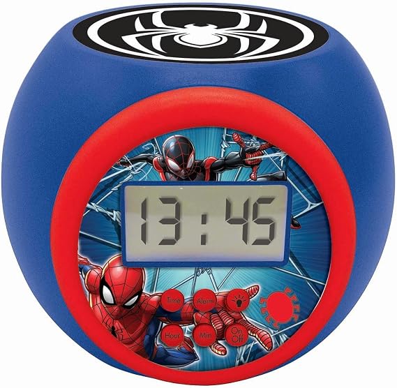 LEXIBOOK, Spider-Man Projector Clock, RL977SPLXB