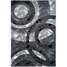 Fit Even Area Rugs - Large Washable Carpets, Non-Slip Modern Design for Living Room, Dining Room, Bedroom, Hallway, and Lounge (Grey, 200cm x 290cm)