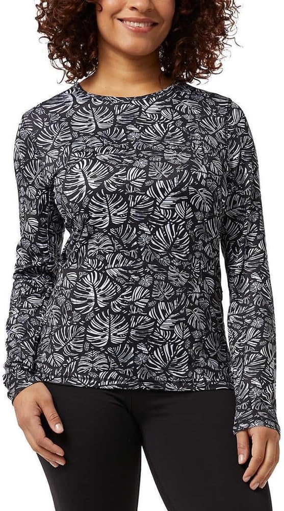 32o DEGREES 32 Degrees Ladies' Sun Tee (US, Alpha, Medium, Regular, Regular, Black)