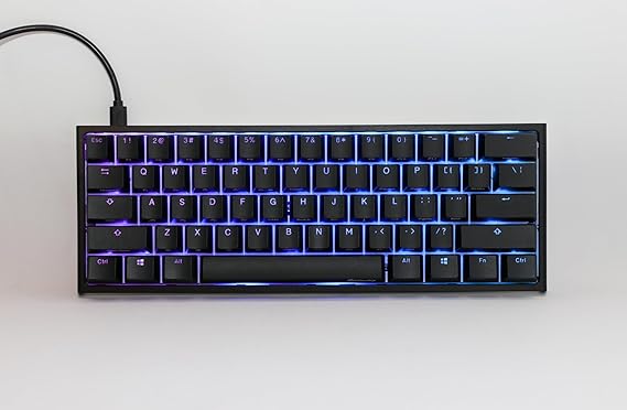 Ducky One 2 Mini Pro RGB Mechanical Keyboard Classic Black - Gateron Red Switch