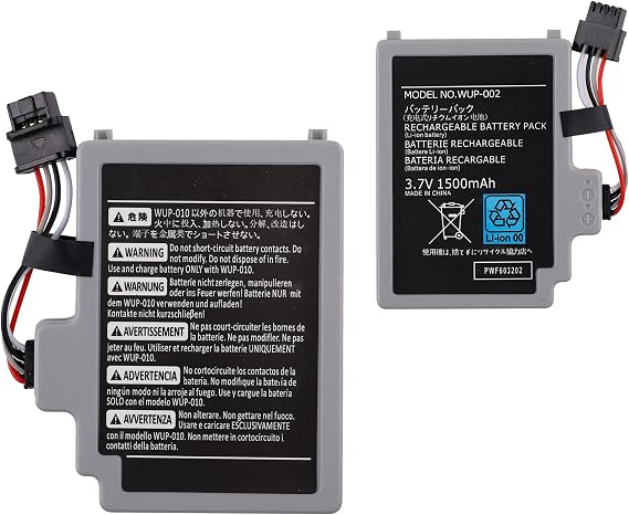 Replacement Battery WUP-012 Compatible with Nintendo Wii U Gamepad Controller