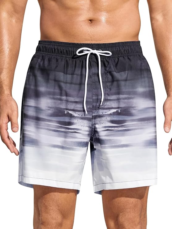 SILKWORLD Mens Swimming Trunks Swim Shorts Summer Bathing Suit Beachwear