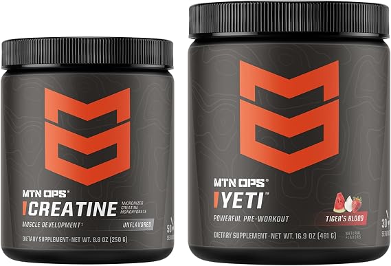 MTN OPS Creatine + Yeti Tiger's Blood Bundle
