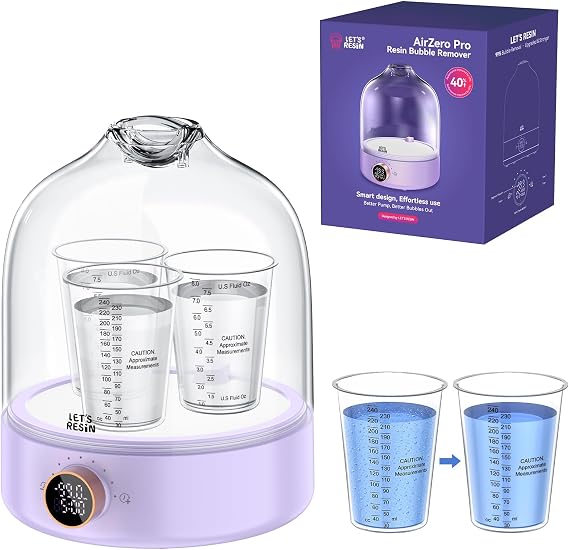 LET'S RESIN 2026 Upgraded Quad-Core Pump Resin Bubble Remover,99.9kPa