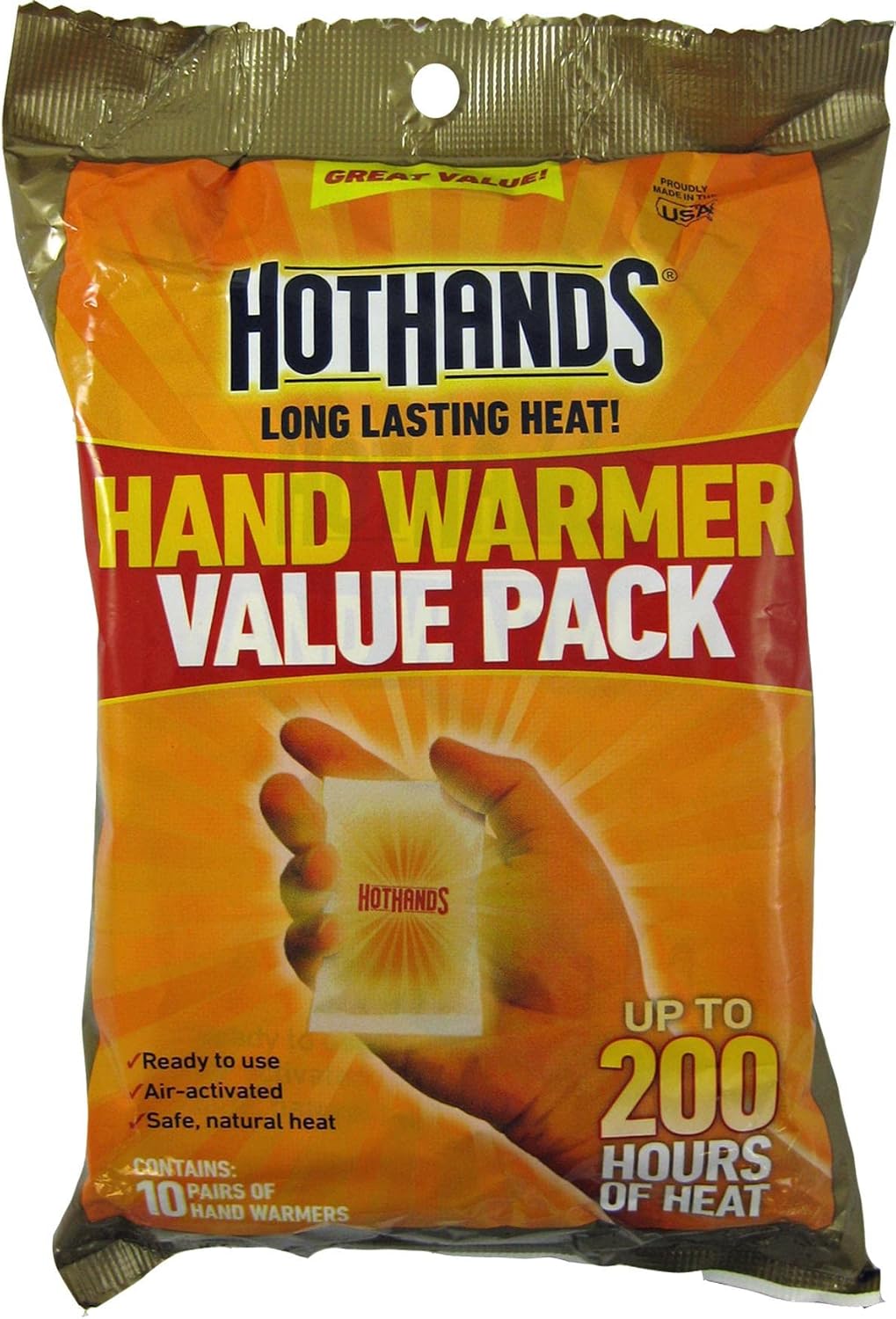 Mains Hot 371 823 Hothands 2 Value Pack - 10 paires