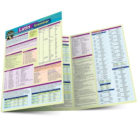 Latin Grammar: a QuickStudy Laminated Reference Guide