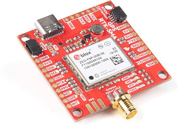 SparkFun GPS-RTK-SMA Breakout-ZED-F9P (Qwiic)-Voltage:5V or 3.3V Logic:3.3V