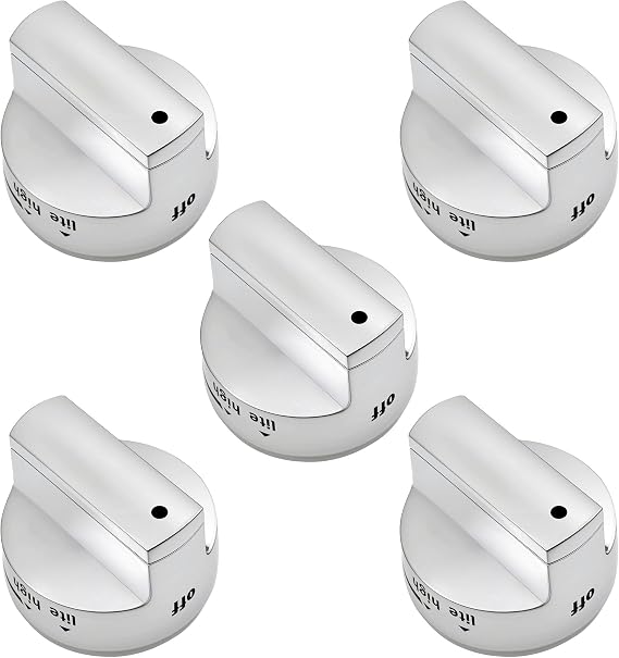 W11101439 Oven Range Burner Knob for Maytag Whirlpool Gas Stove Knob 5 Pack
