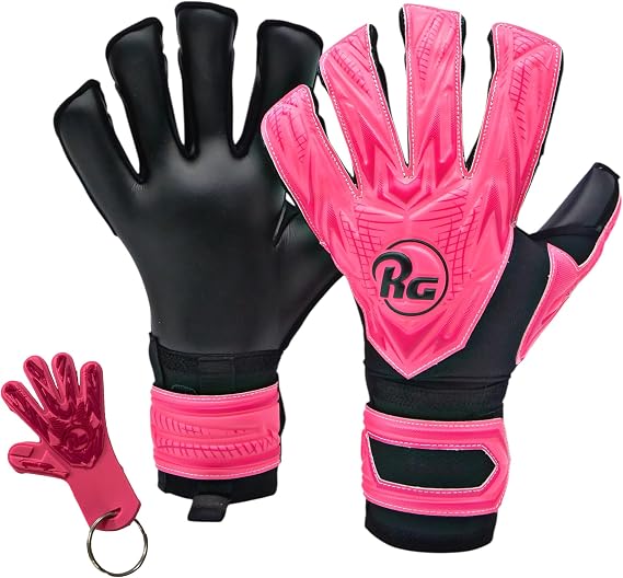 RG Samurai Fusion Professional Soccer Goalie Gloves Hybrid Roll Negative Cut Goalkeeper Gloves for Youth, Kids & Adults 4mm German Latex Palm, Wrist Guard & Fingersaves Training Gear
