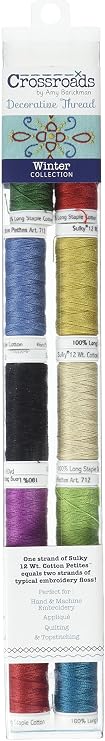 Sulky Crossroads Cotton Petites 12 Weight 10/Pkg, Winter Collection