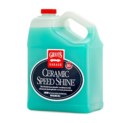 Griot's Garage Ceramic Speed Shine Detail Spray for Car Detailing, Provides a High-Gloss Finish and Extends Life of Coatings, 10986, One Gallon
