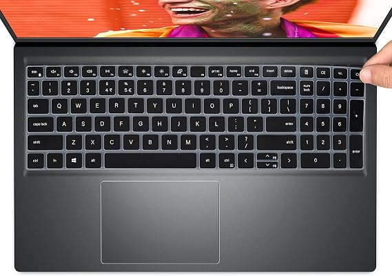Keyboard Cover for 2026 2025 Dell 15 Laptop DC15250 DC15255 15.6, Dell Inspiron 15 3510 3511 3515 3520 3525 3530 3535 5510 5515 5518 15.6", Inspiron 16 5640 5645, 15.6 Dell Latitude 3520 Skin -Black