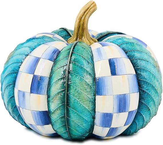 MACKENZIE-CHILDS Royal Autumn Medium Leaf Pumpkin