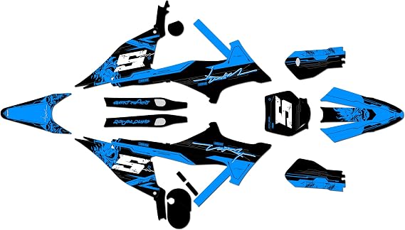 Graphics Kit for Stark Future-Varg Electric Dirt Bike (All Years) NIGHTCITY Series Cyan 21 Mil - Dirt bike Custom Racing Graphics Decals Stickers Kit, no-plastics