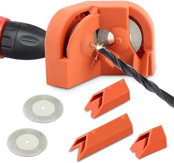 Drill Bits Grinding Sharpener, Multipurpose Universal Drill Bit Sharpener Tool with 4 Grinding Wheels for All Bits (5/64''- 5/8''), Compact Electric Drills for DIY Polishing Sharpening Tool