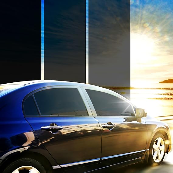 Window Tint Car 5% VLT, 36" x25' Ceramic Window Roll | Privacy Sun & Glare Protection UV Heat Blocking, Scratch Resistant 5-Layer