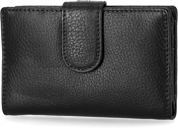 Mundi Rio Womens Leather Wallet Small Framed Index Clutch Purse