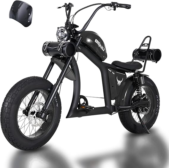 BIGNIU Adult Electric Bike, E Bike with 1500W Brushless Motor 52V/29.4Ah Range Up to 38 Miles Electric Bikes Front/Rear Turn Signals Dual Suspension Electric Bike Ebike BG-X PRO