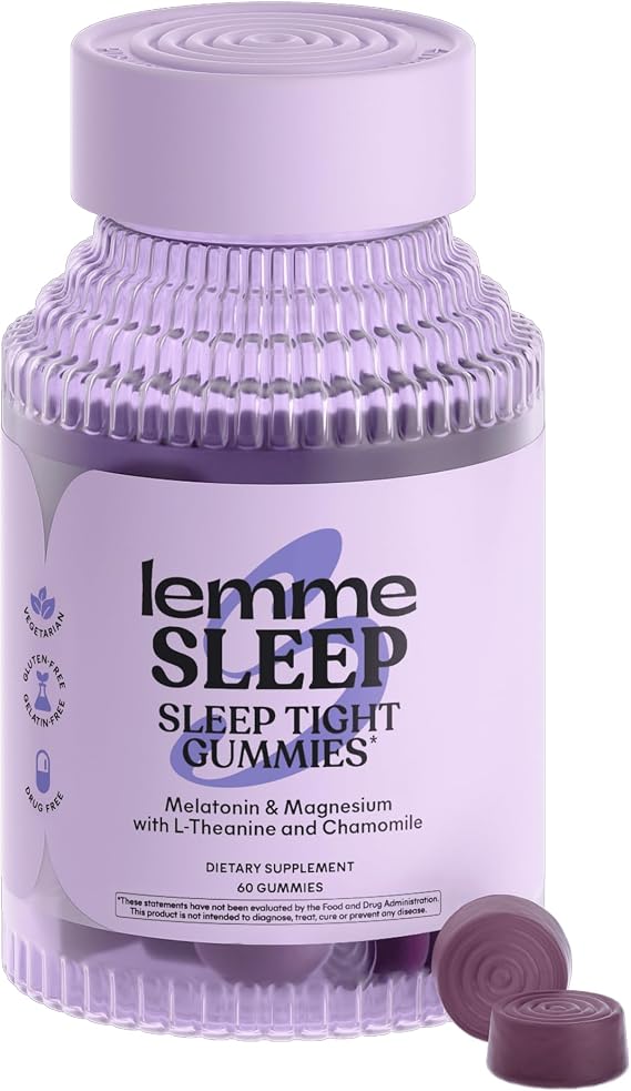 Lemme Sleep Gummies with 5mg Melatonin & Chamomile Extract, 30-Day Supply