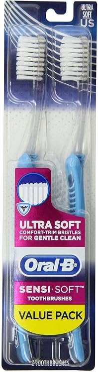 Oral-B Sensi-Soft Toothbrush, Extra Soft, 2 Count
