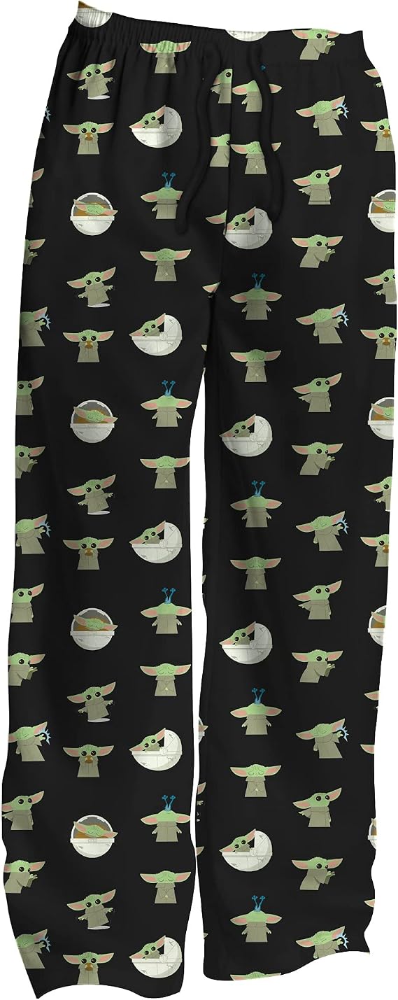 Star Wars Baby Yoda At Play The Mandalorian Allover Print Pajama Sleep Pants Licensed
