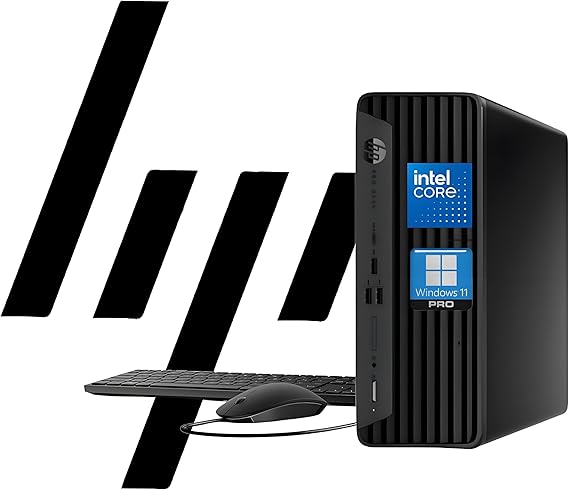 HP ProDesk 400 G9 SFF Business Desktop Computer, Intel CPU, 16GB RAM, 1TB PCle SSD, Dual 4K Display Support, USB-C, HDMl, RJ-45, Wi-Fi, Wired Keyboard & Mouse, Windows 11 Pro